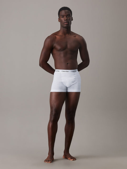 3 Pack Cotton Stretch Trunks White