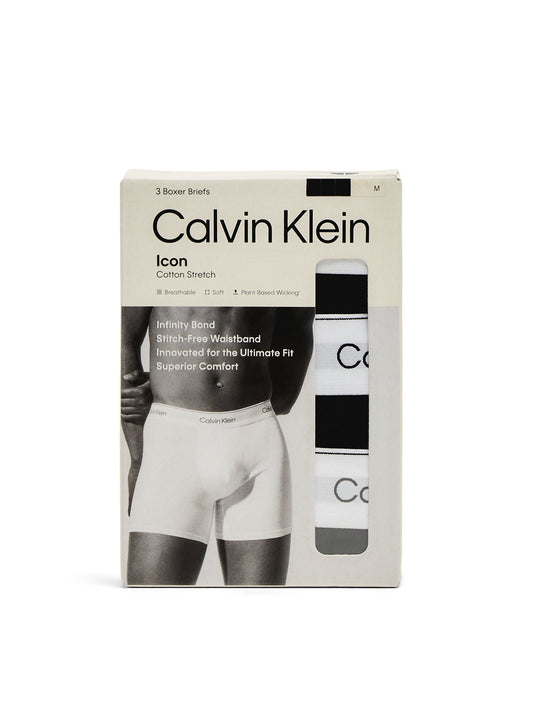 3 Pack Icon Cotton Stretch