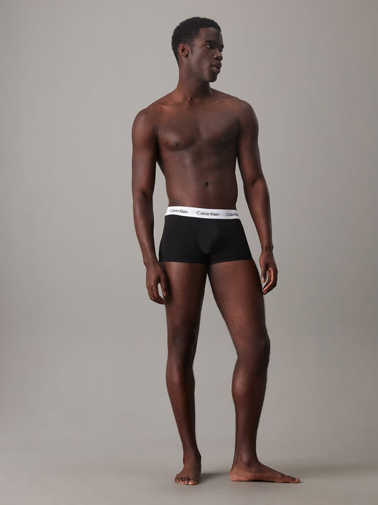 Low Rise 3 Pack Cotton Stretch Trunks Multi