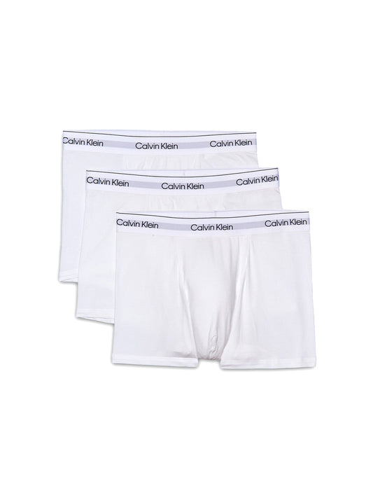3 Pack Icon Cotton Stretch Trunks White
