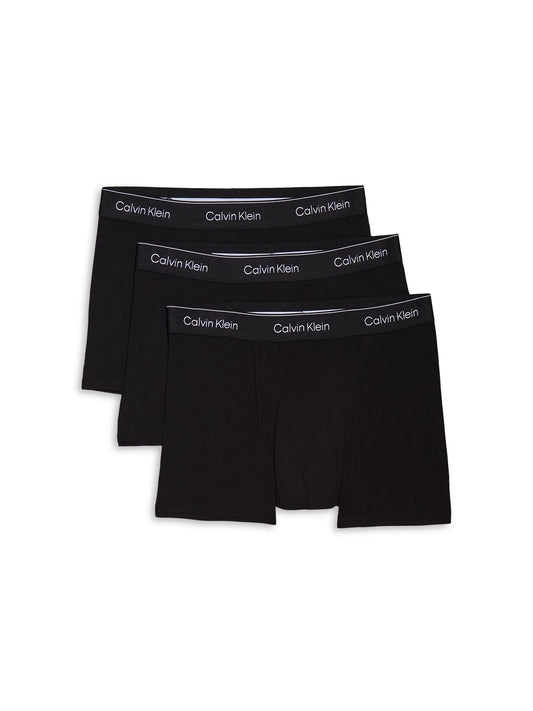 3 Pack Icon Cotton Stretch Trunks Black